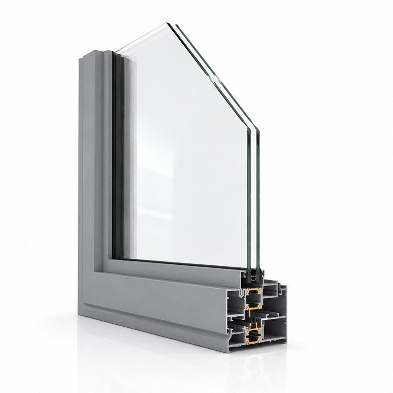 LR 530C thermally broken casement window detail render